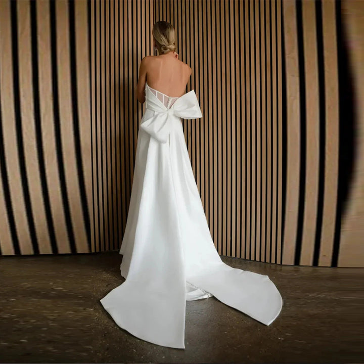 Modern Side Slit Mermaid Wedding Dress