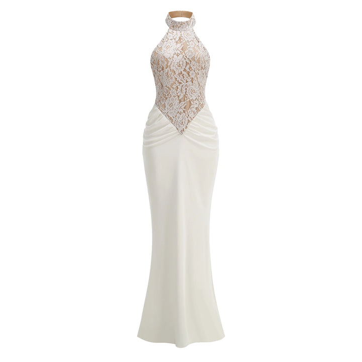 Luxury Halter Neck Evening Party Dress