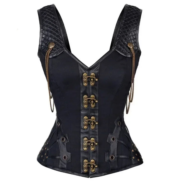 Gothic Slim Shoulder Straps Corset