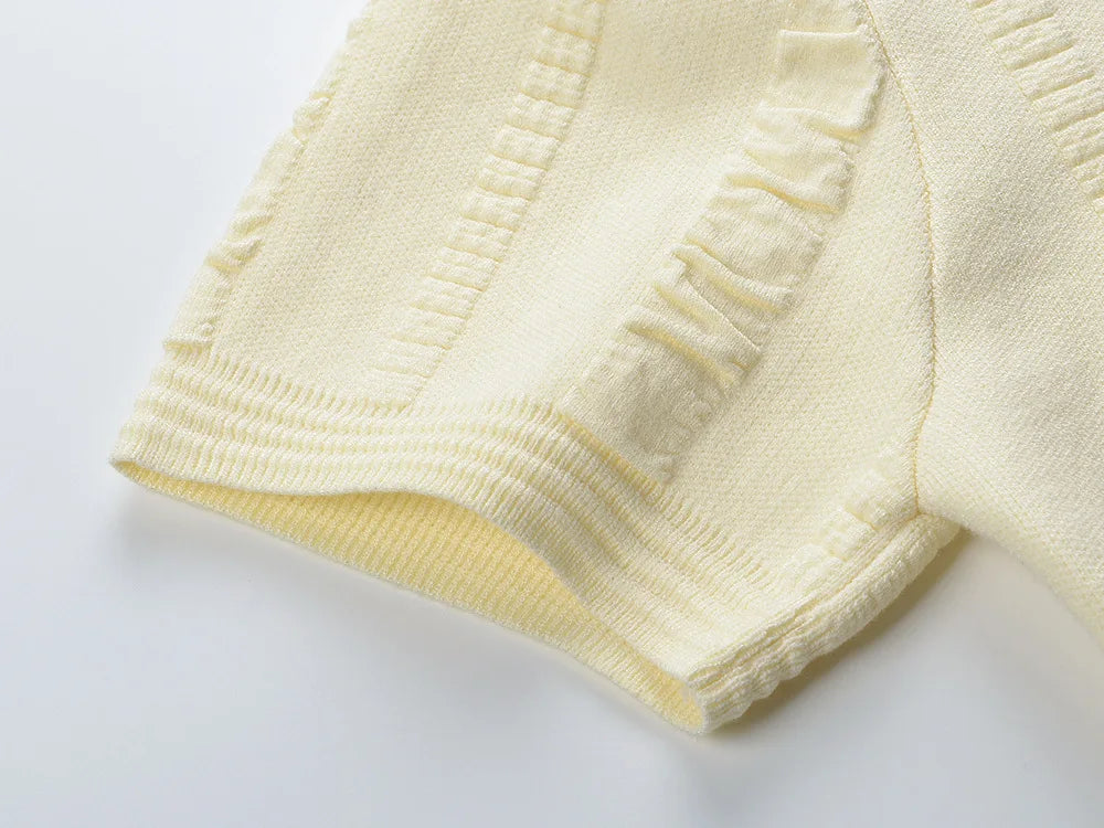 Trendy Short Sleeves Pullover Sweater