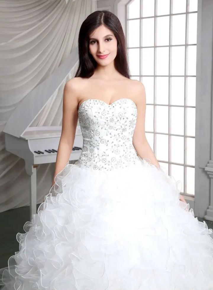 Modern Twist Ball Round Bridal Gown