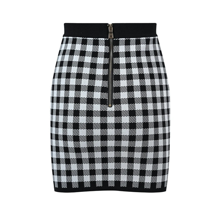 Classic Plaid Pencil Skirt