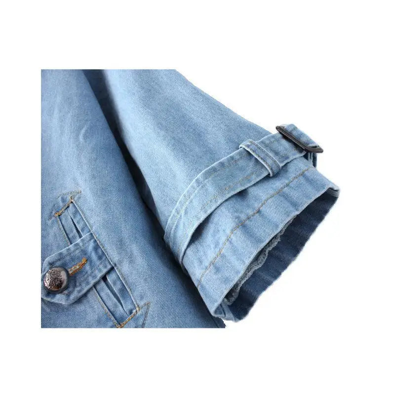 Stylish Double Breasted Denim Jacket