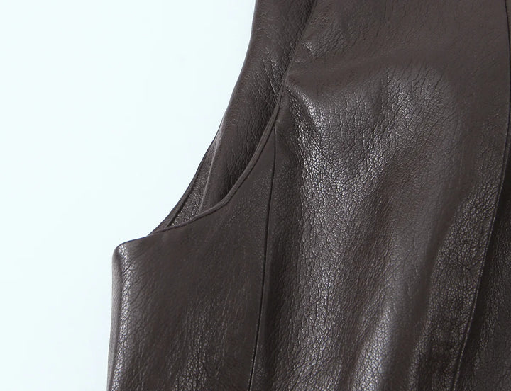 Trendy O Neck Belted Vest