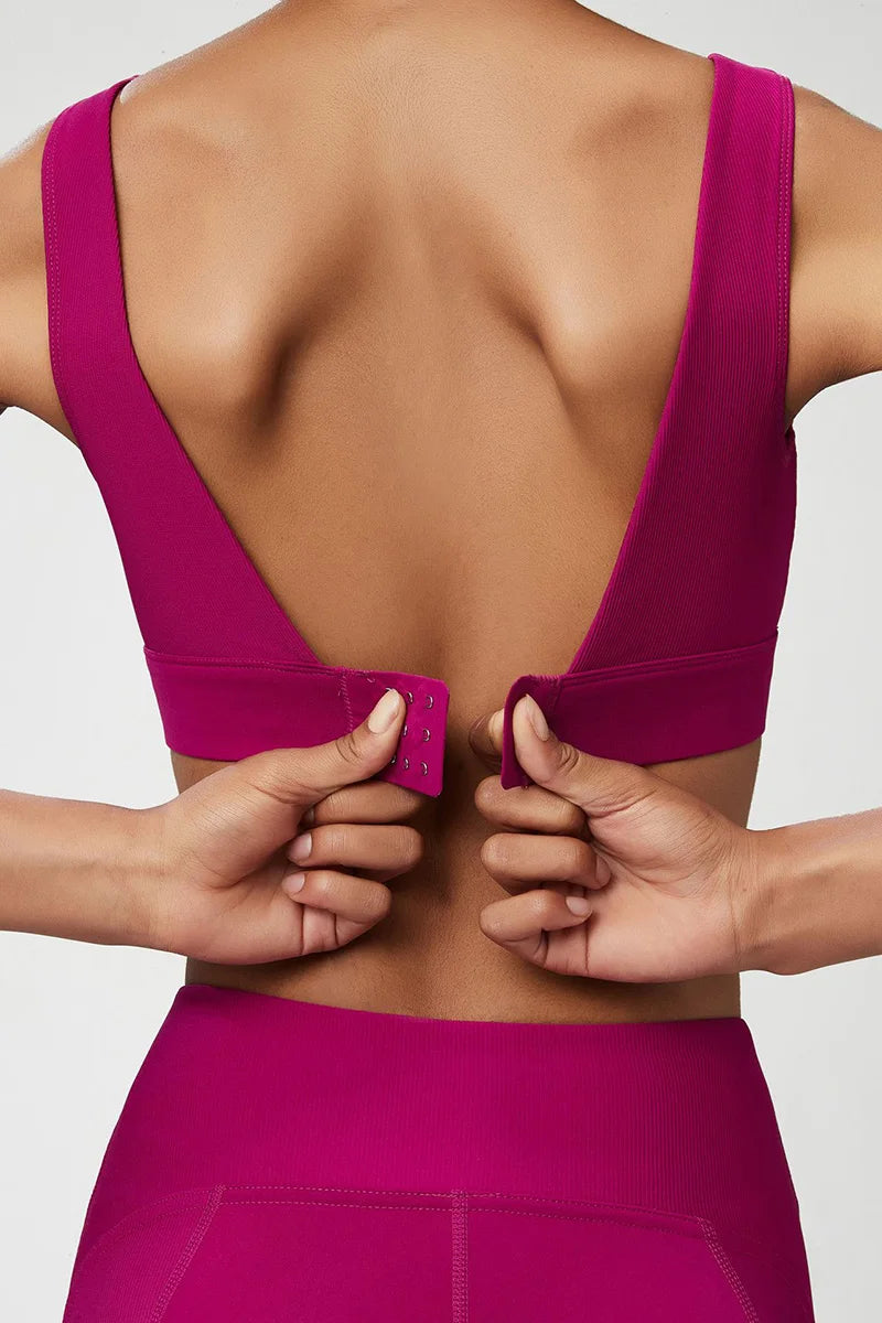 Seamless Adjustable Sports Bra