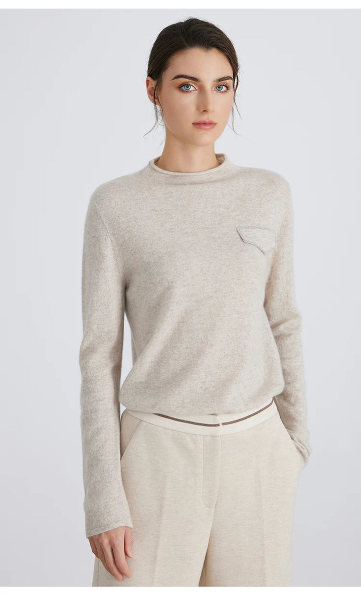Soft Knitted Half-turtleneck Pullover Sweater