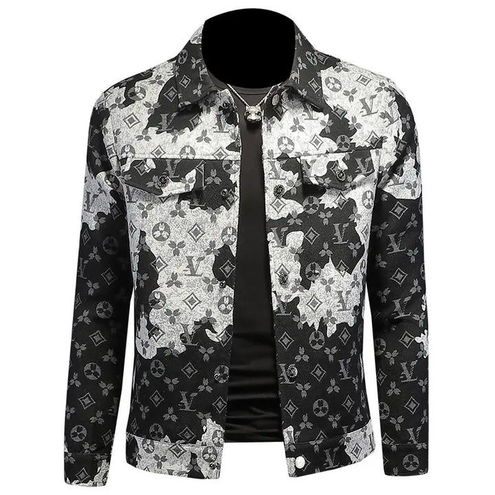 Handsome Jacquard Denim Jacket