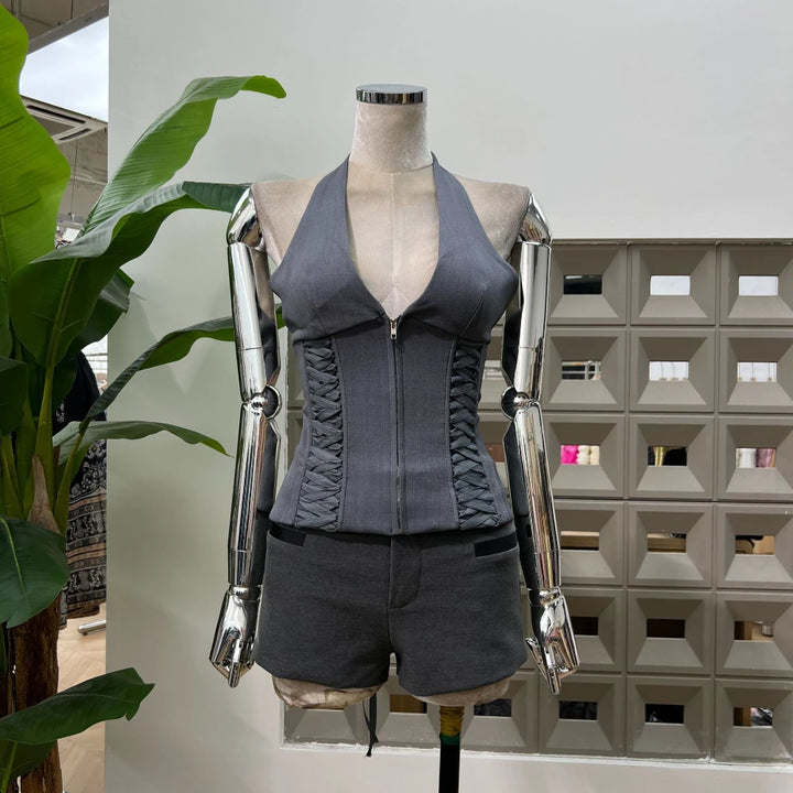 Stylish Backless Night Club Outfit