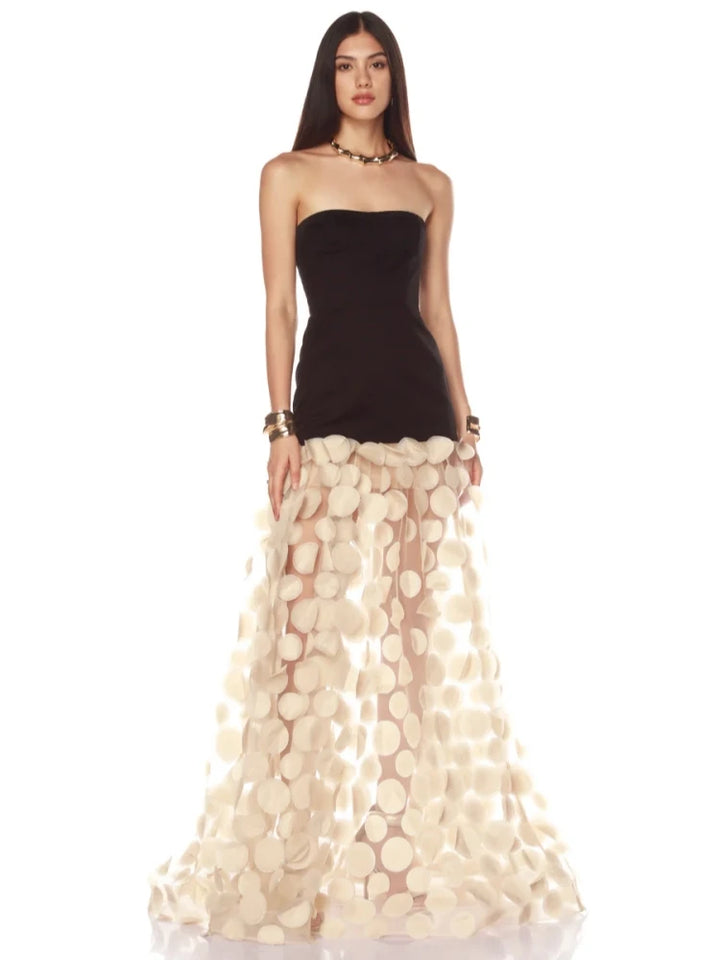 Stunning Polka Dots A-Line Evening Party Dress