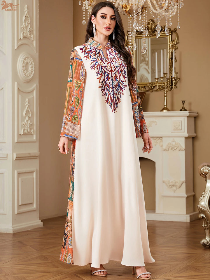 Cultivated Embroidered Abaya Dress
