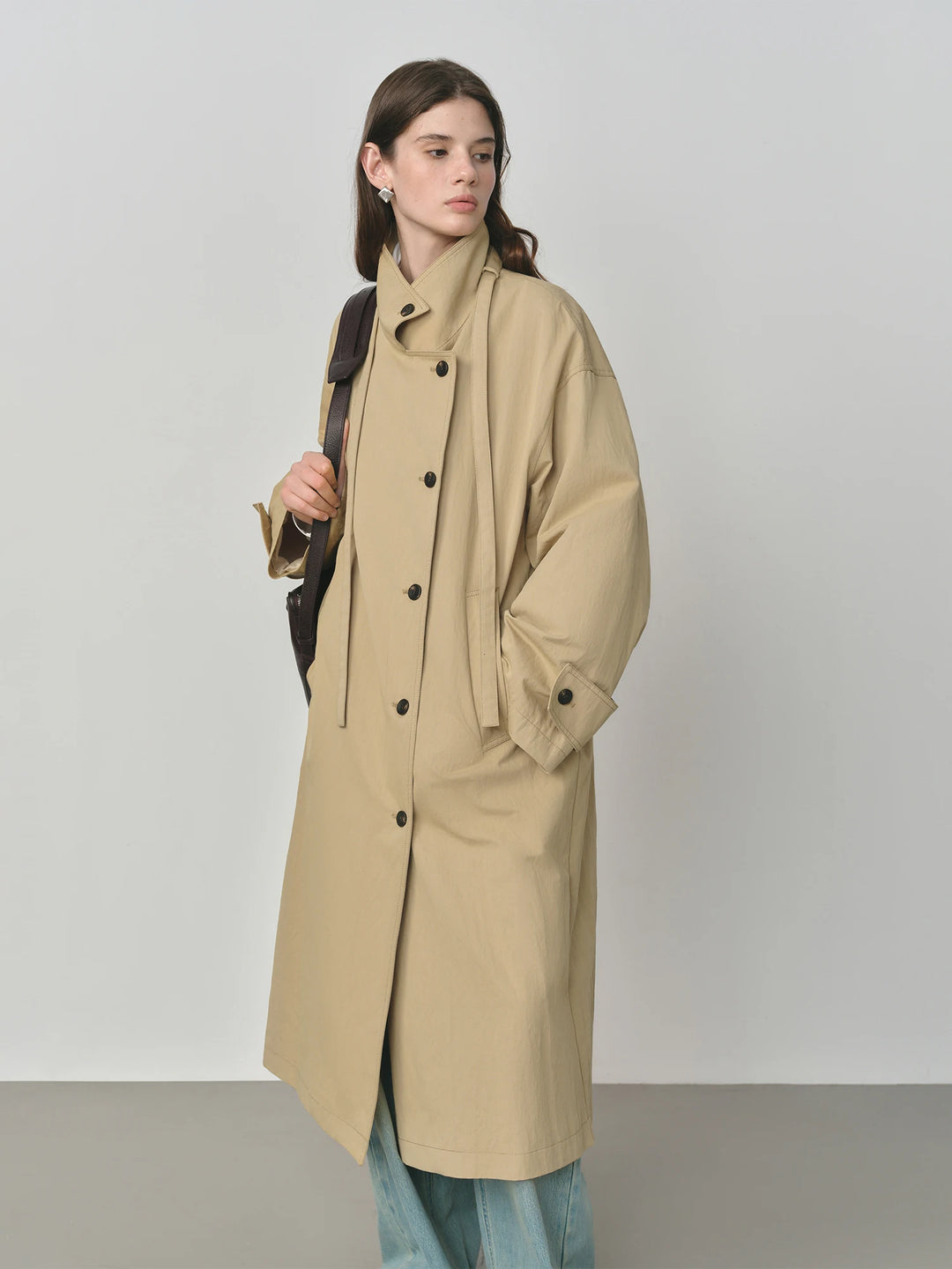 Trendy Long Trench Cotton Coat