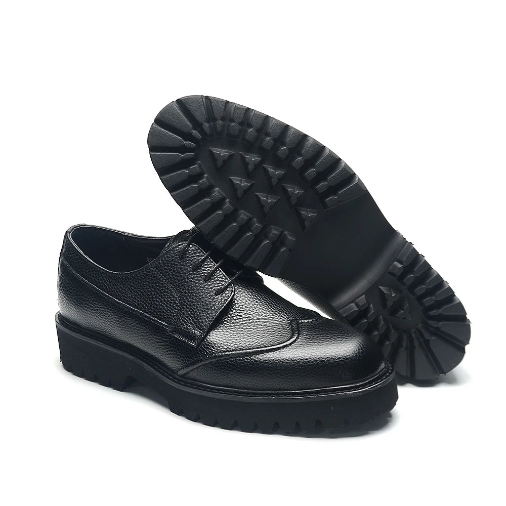 Fancy Lace-Up Leather Business Shoes