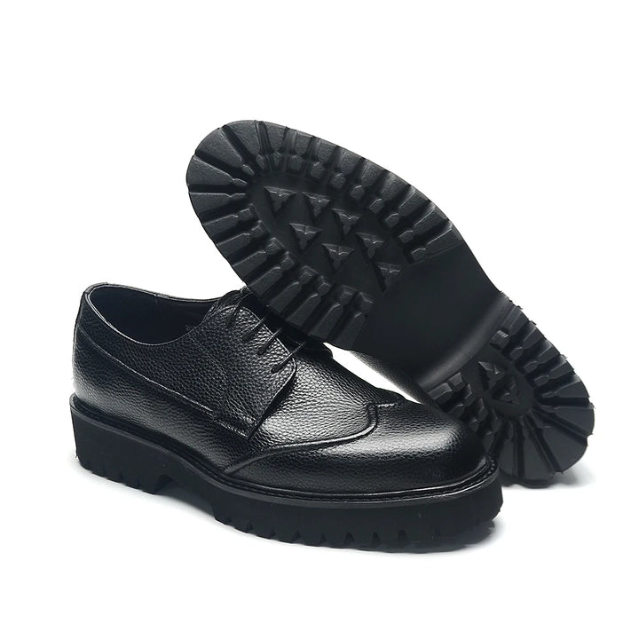 Fancy Lace-Up Leather Business Shoes