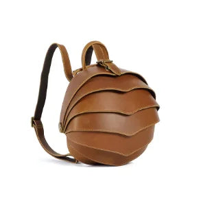 Brown leather men&