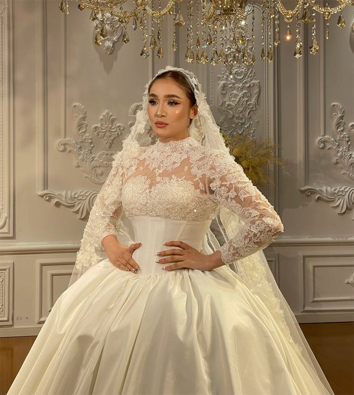 Contrasting Top Wedding Dress