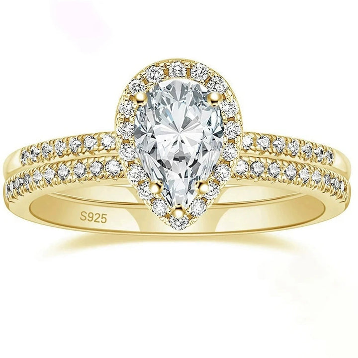 Sweet Pear Cut Sapphire Ring