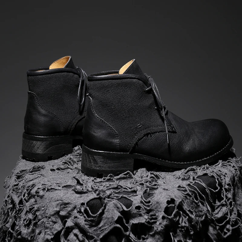 Canvas Crafted Goodyear-Welted Boots