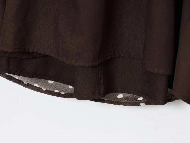 Stunning Polka Dots Chiffon Blouse