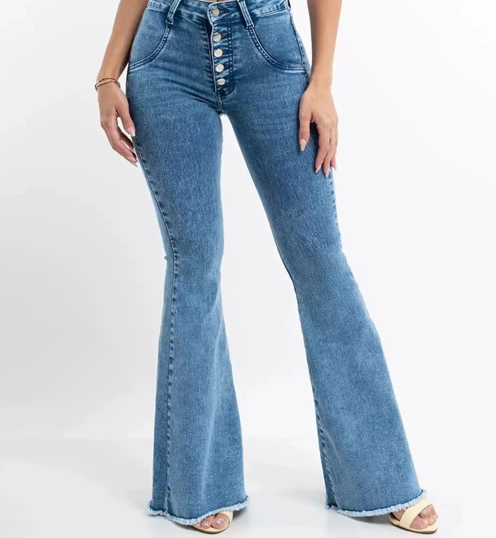 High Waist Boot Cut Jeans
