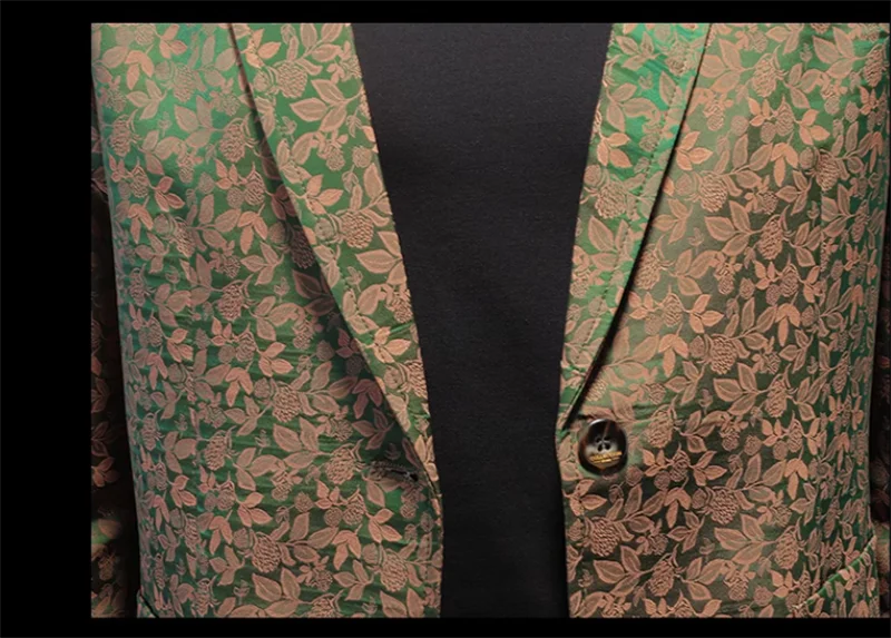 Fancy Printed Slim Fit Blazer