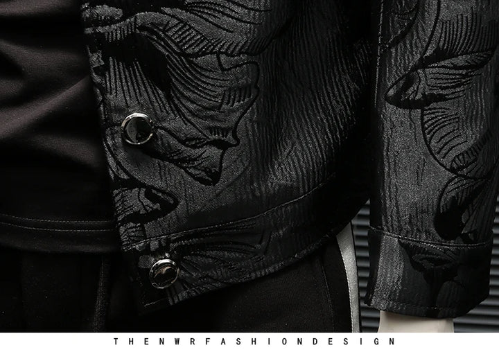 Trendy Streetwear Jacquard Jacket