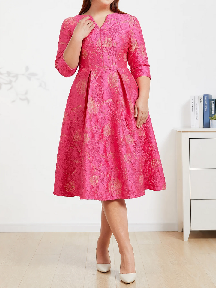 String Of Hearts Jacquard Party Dress