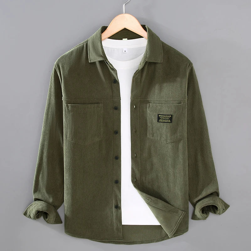 Trendy Corduroy Cotton Casual Shirt