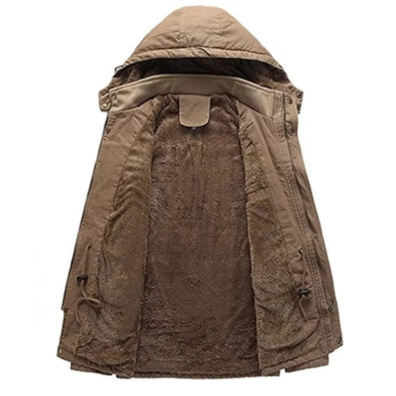 Fashionable Thick Fleece Parka Jacket