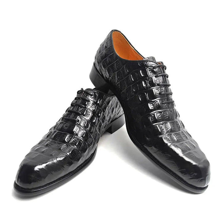 Refined Lace-Up Oxford Leather Shoes