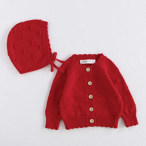 Elegant Toddler Baby Girl Knitting Cardigan
