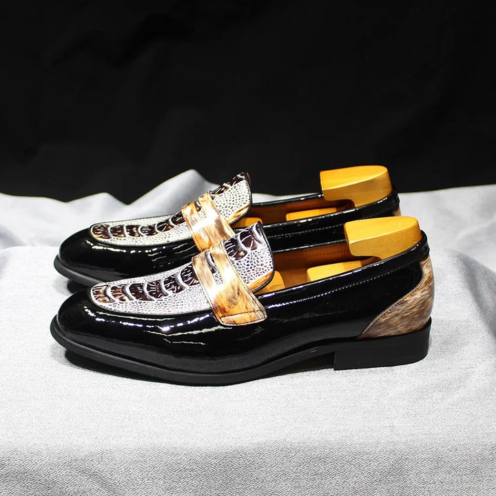 Fashionable Gold Street Style Loafers