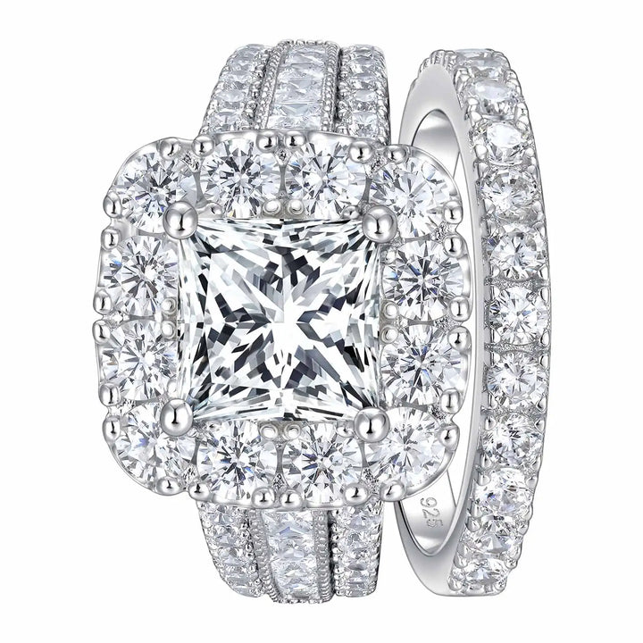 Elegant White Cubic Zircon Ring