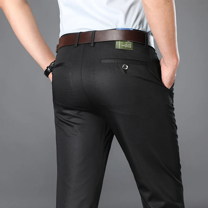 Straight Pocket Smart Casual Pants