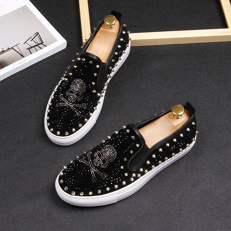 Cool Punk Slip-On Flat Loafers