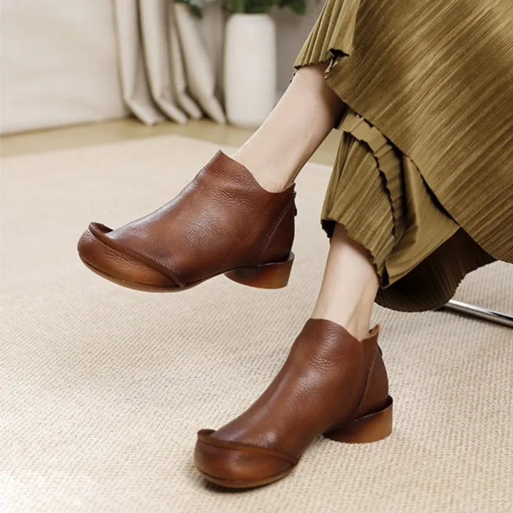 Comfortable Low Heel Short Boots