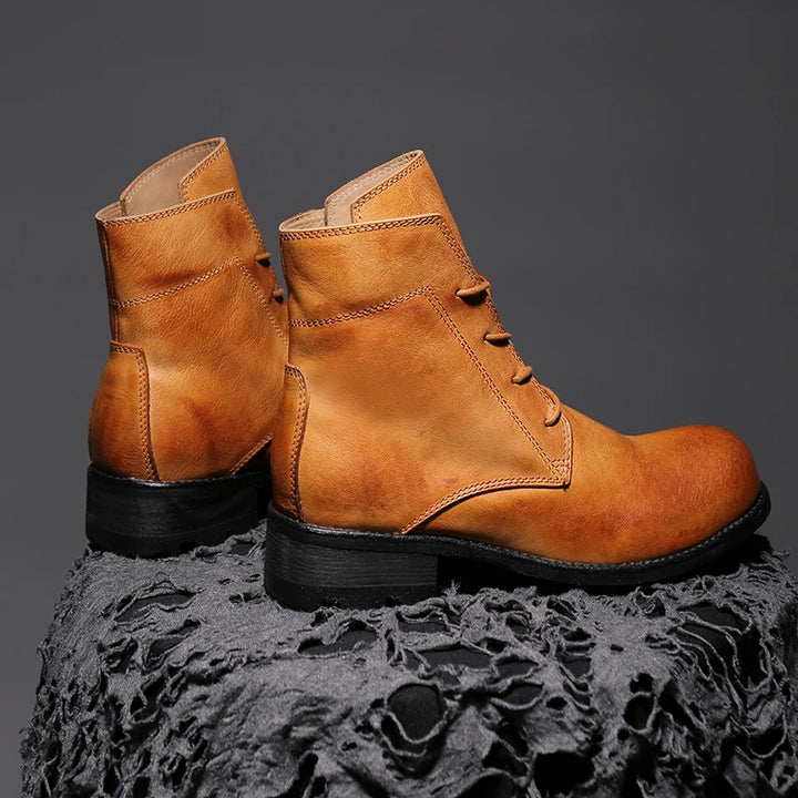 Designer High-Top Motorcycle Boots