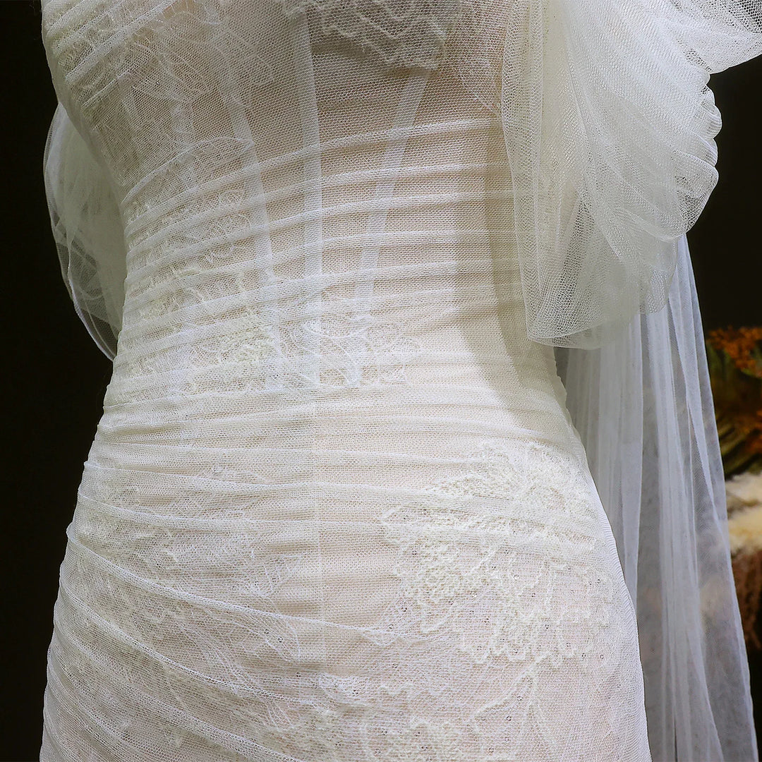 Exquisite 3D Flower Bridal Couture