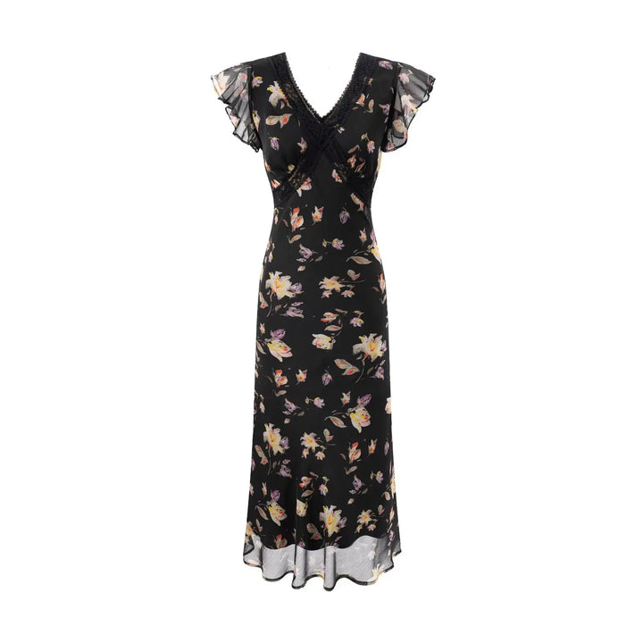 Beautiful Floral Print Midi Dress