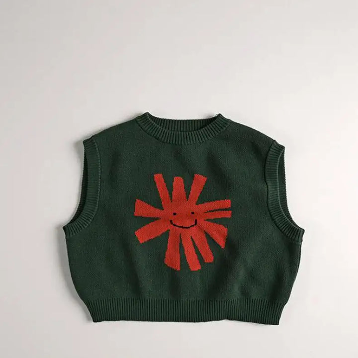 Lovely Printed Knitted Cotton Vest