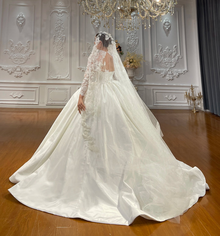 Contrasting Top Wedding Dress