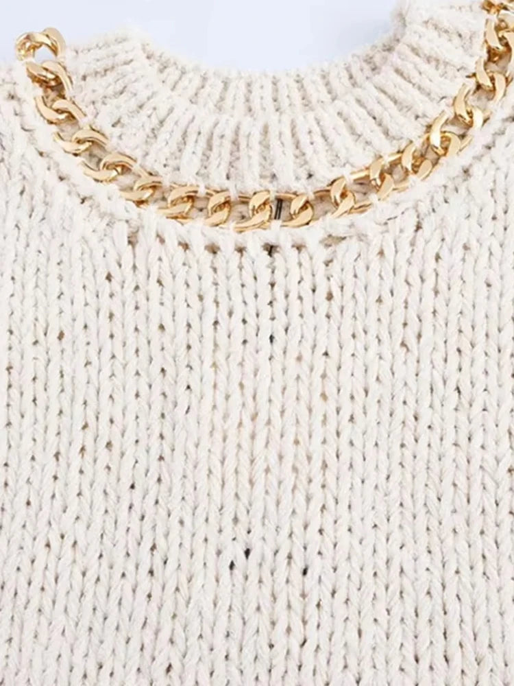 Fashionable Asymmetric Knit Vest