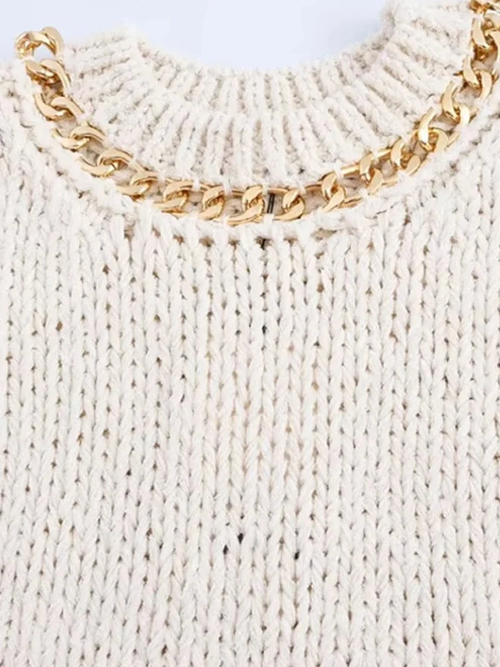 Fashionable Asymmetric Knit Vest