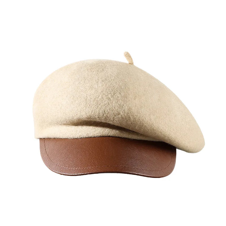 Elegant Knit Wool Beret Hat