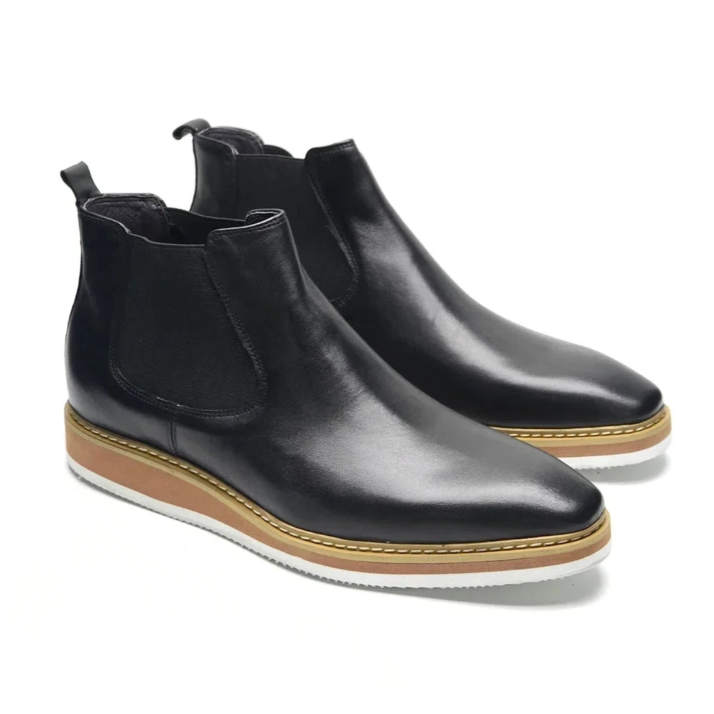 Impeccable Real Leather Chelsea Boots