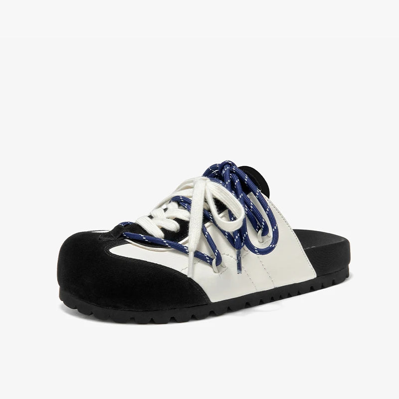 Beautiful Cross Tied Leather Slippers