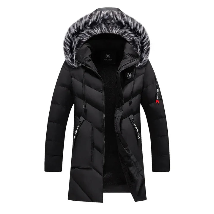 Luxury Warm Fur Hooded Parka Coat