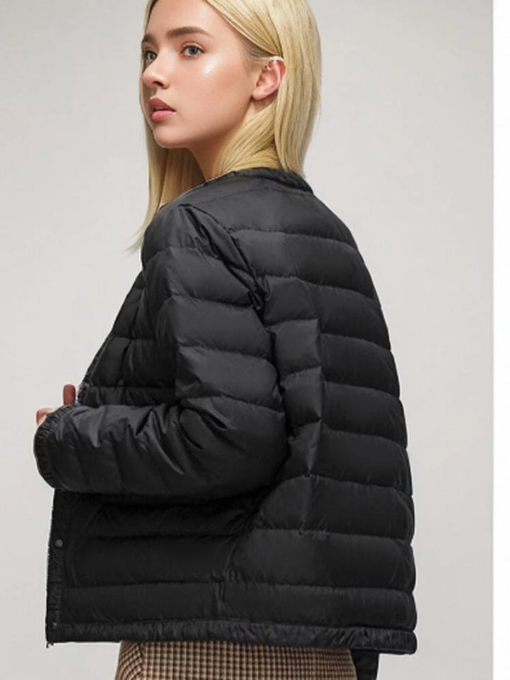 Basic Pleated Down Jacket