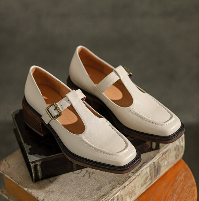 Vintage Square Toe Mary Jane Loafers| All For Me Today