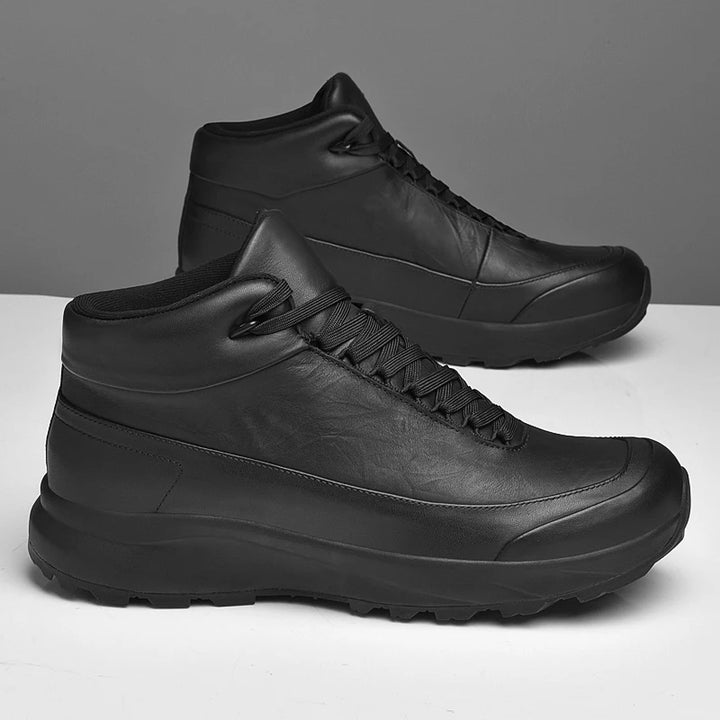 High-Top Lace-Up Casual Walking Boots