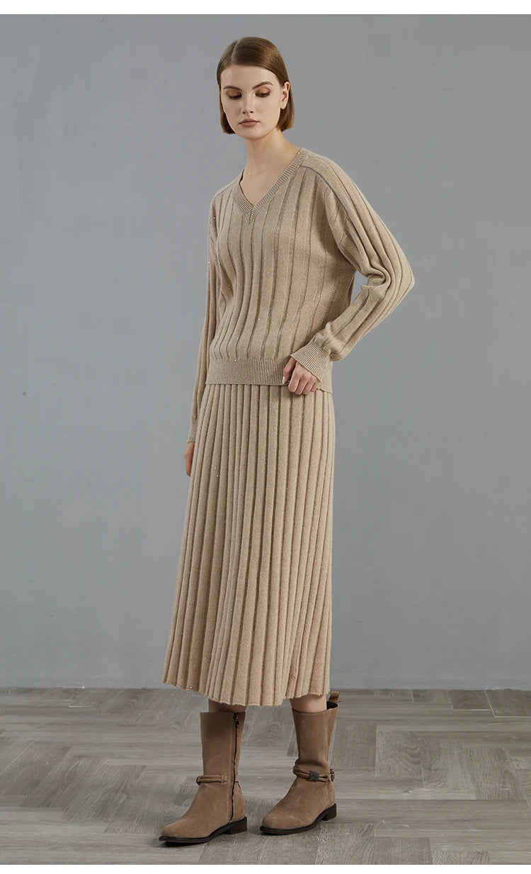 Luxury Cashmere Knitted Pullover Sweater